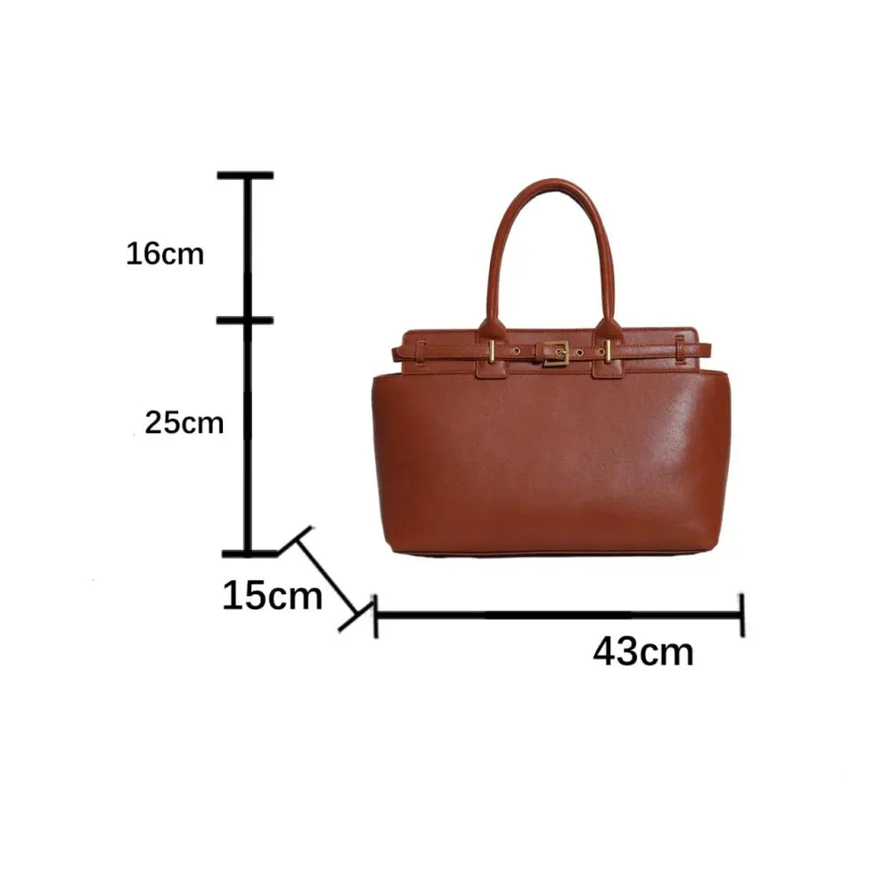 Genuine Leather Handbag - Faye