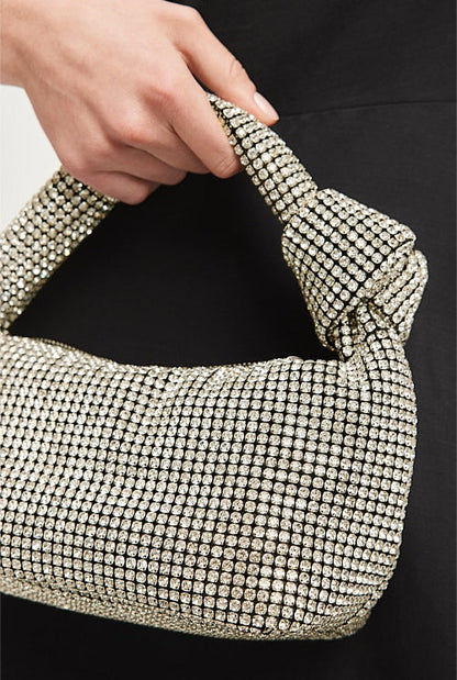 Fabiana Glitter Baguette Bag