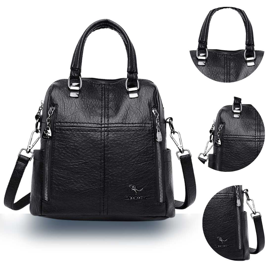 Leather Backpack Handbag Vivette