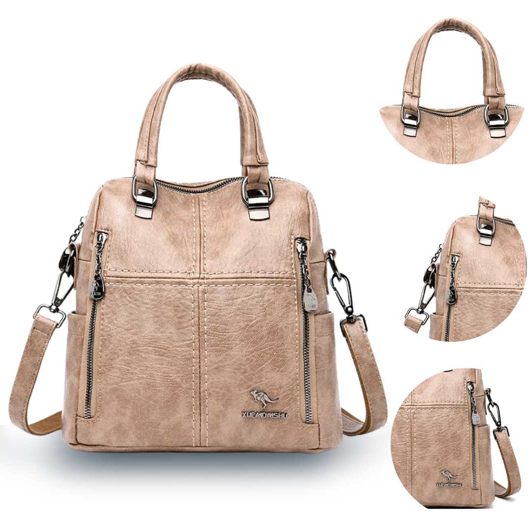 Leather Backpack Handbag Vivette