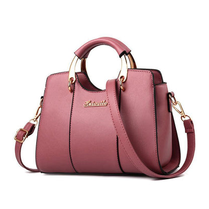 Luxurious Genuine Leather Crossbody Women's Handbag - Atena