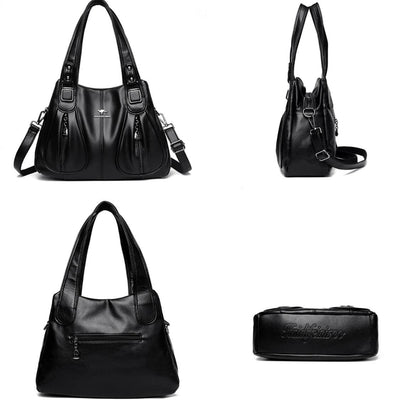 Genuine Leather Handbag - Livia