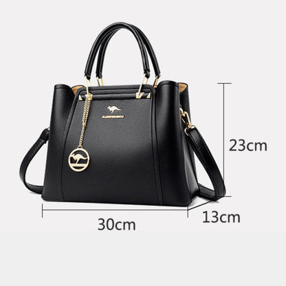 Luxurious Genuine Leather Crossbody Handbag - Style Couer