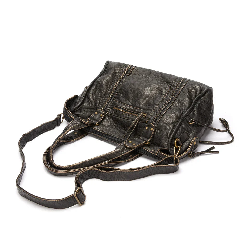 Genuine Leather Handbag - Lysandra