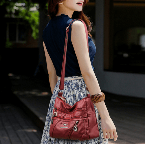 Genuine Leather Handbag - Maria