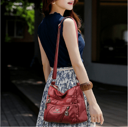 Genuine Leather Handbag - Maria