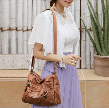 Genuine Leather Handbag - Maria