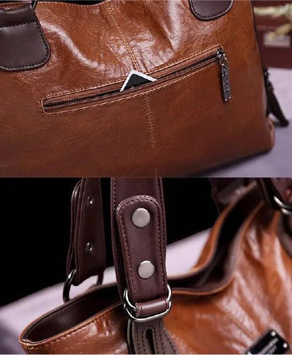 Genuine Leather Handbag - Olivia