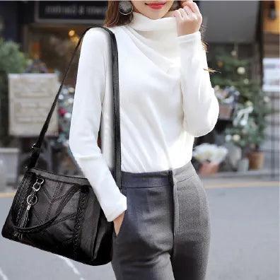 Genuine Leather Handbag - Gina