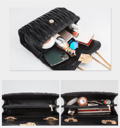 Compact Leather Handbag - Vienza
