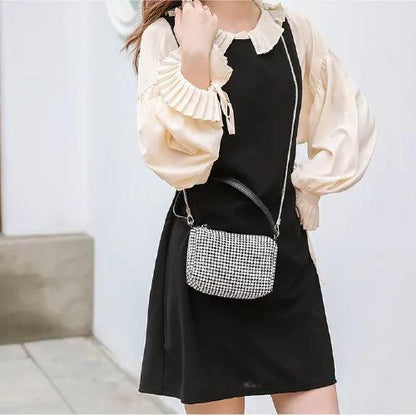 Studded Compact Handbag - Luxury