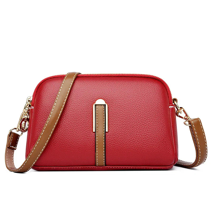 Leather Crossbody Handbag - Zadie