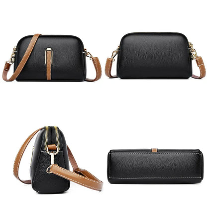Leather Crossbody Handbag - Zadie