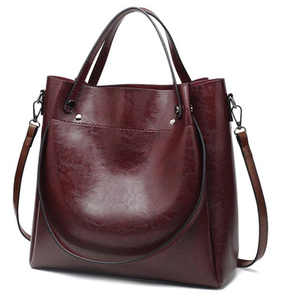 Genuine Leather Handbag - Maelis