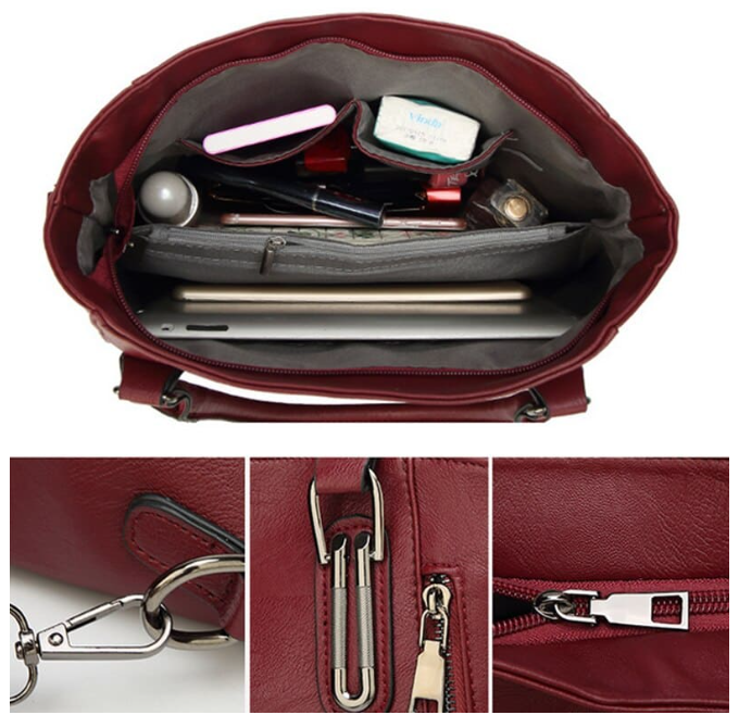 Large Leather Handbag Salomé