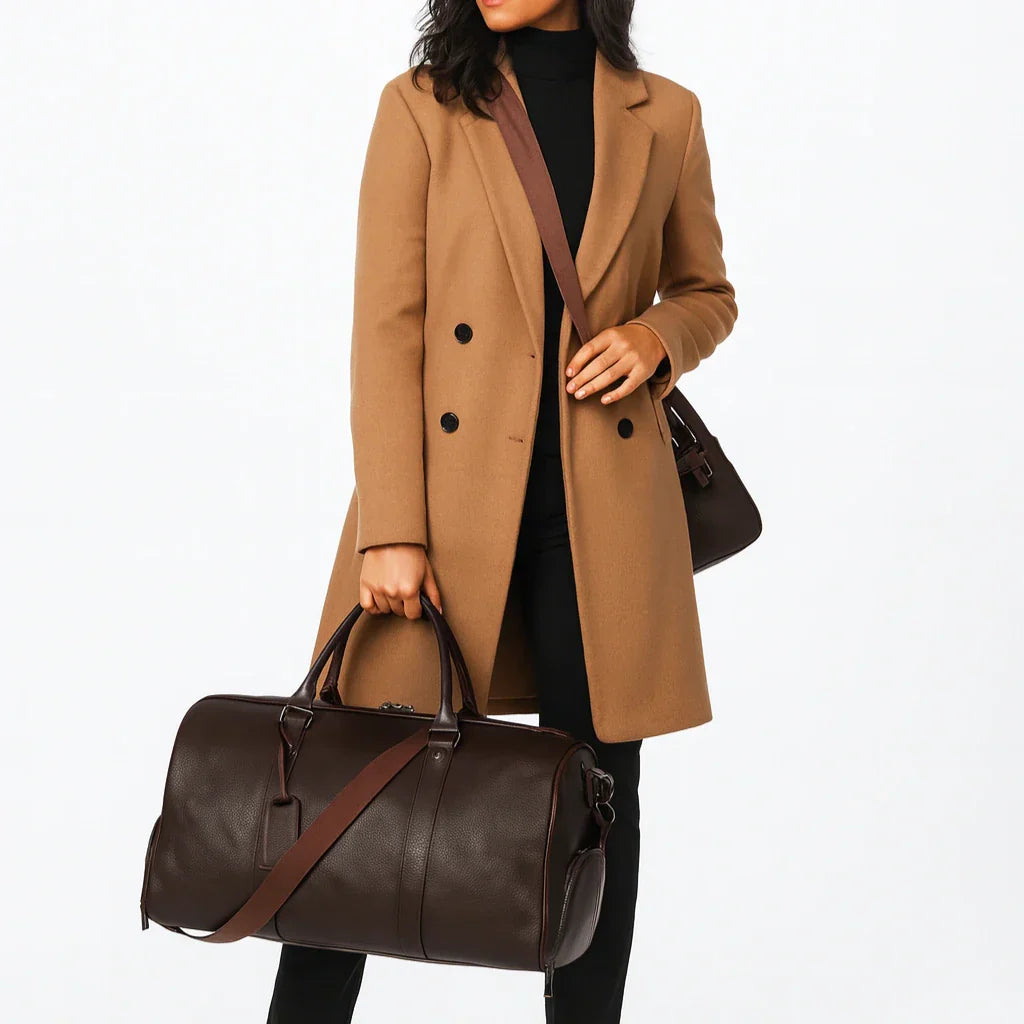 Genuine Leather Travel Bag - Wilma