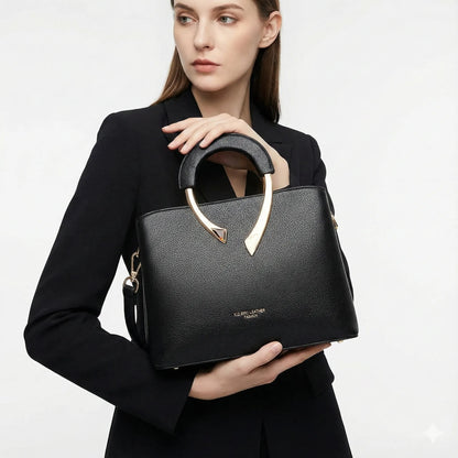 Genuine Leather Crossbody Handbag - Uiva