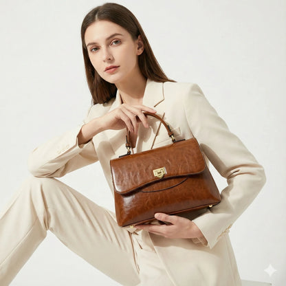 Handbag in Genuine Leather - Sienna