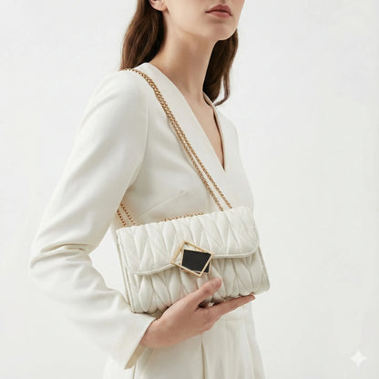 Compact Leather Handbag - Vienza
