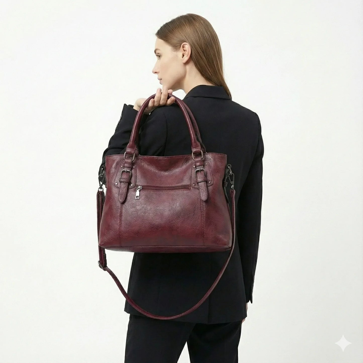 Genuine Leather Handbag - Adrena