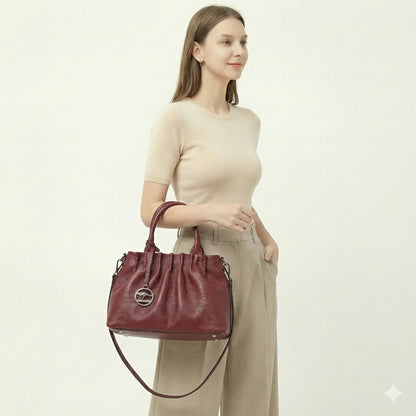 Genuine Leather Handbag - Italia