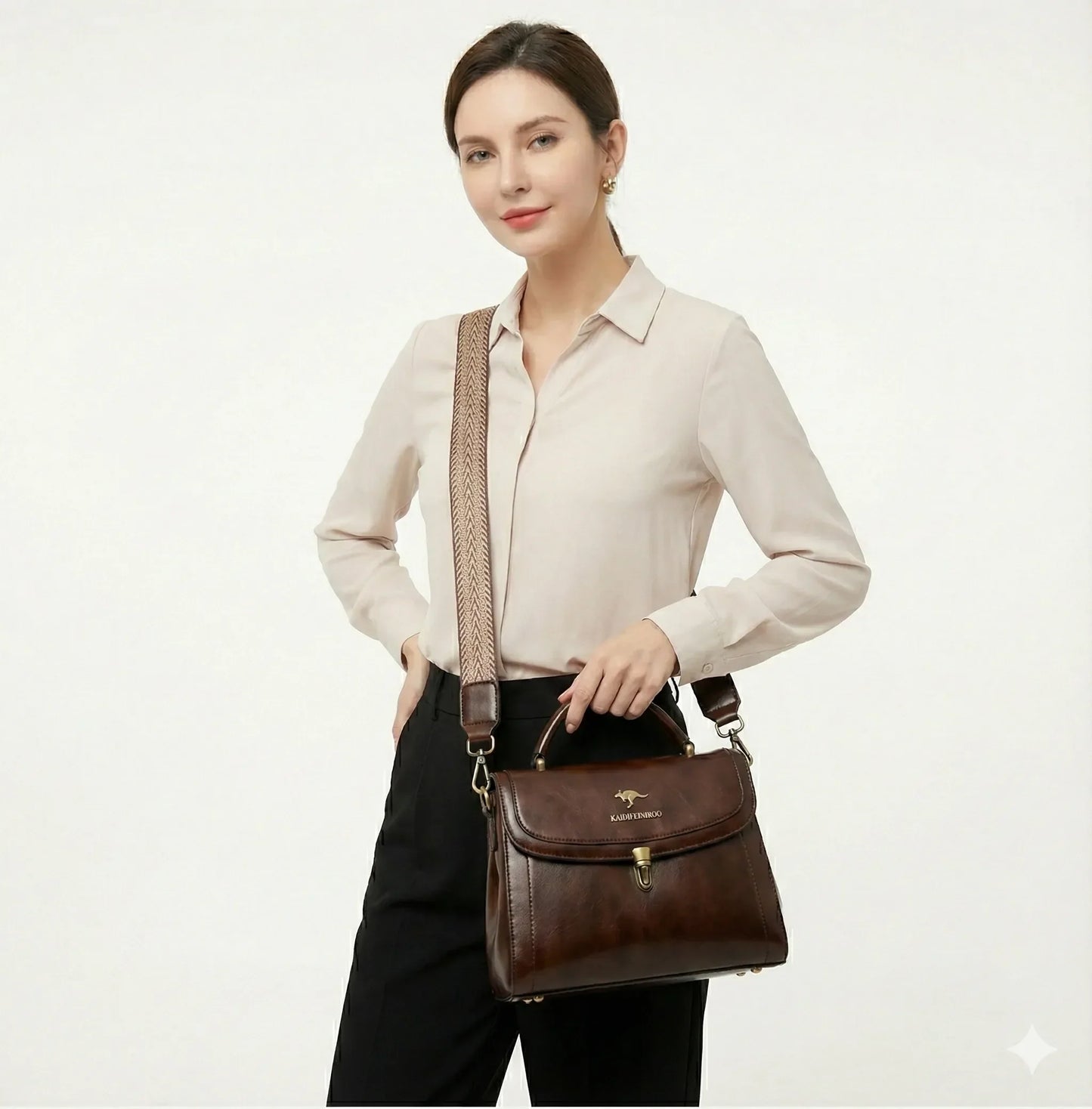Handbag in Genuine Leather - Venis