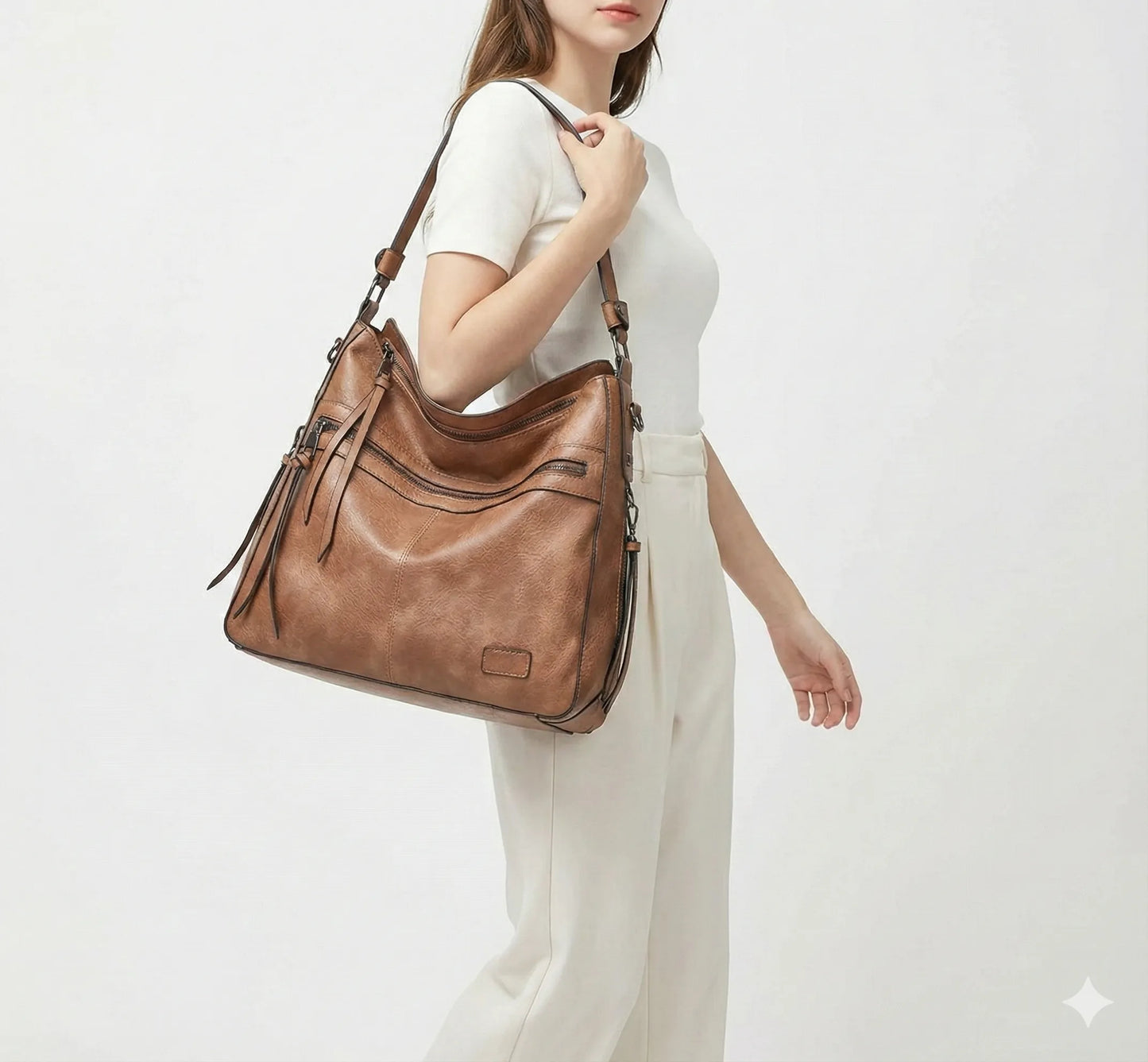 Genuine Leather Handbag - Pietra