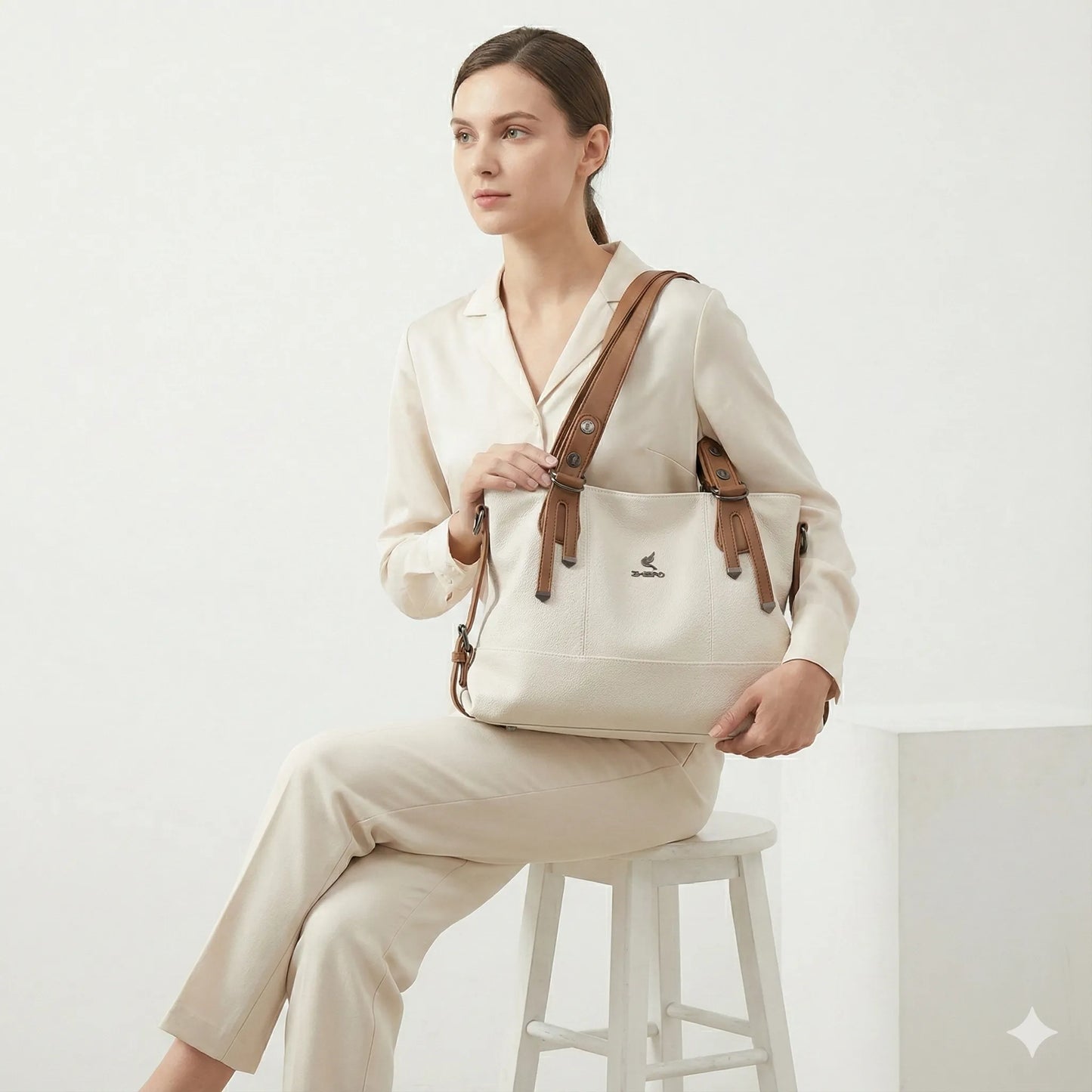 Genuine Leather Handbag - Anne Country