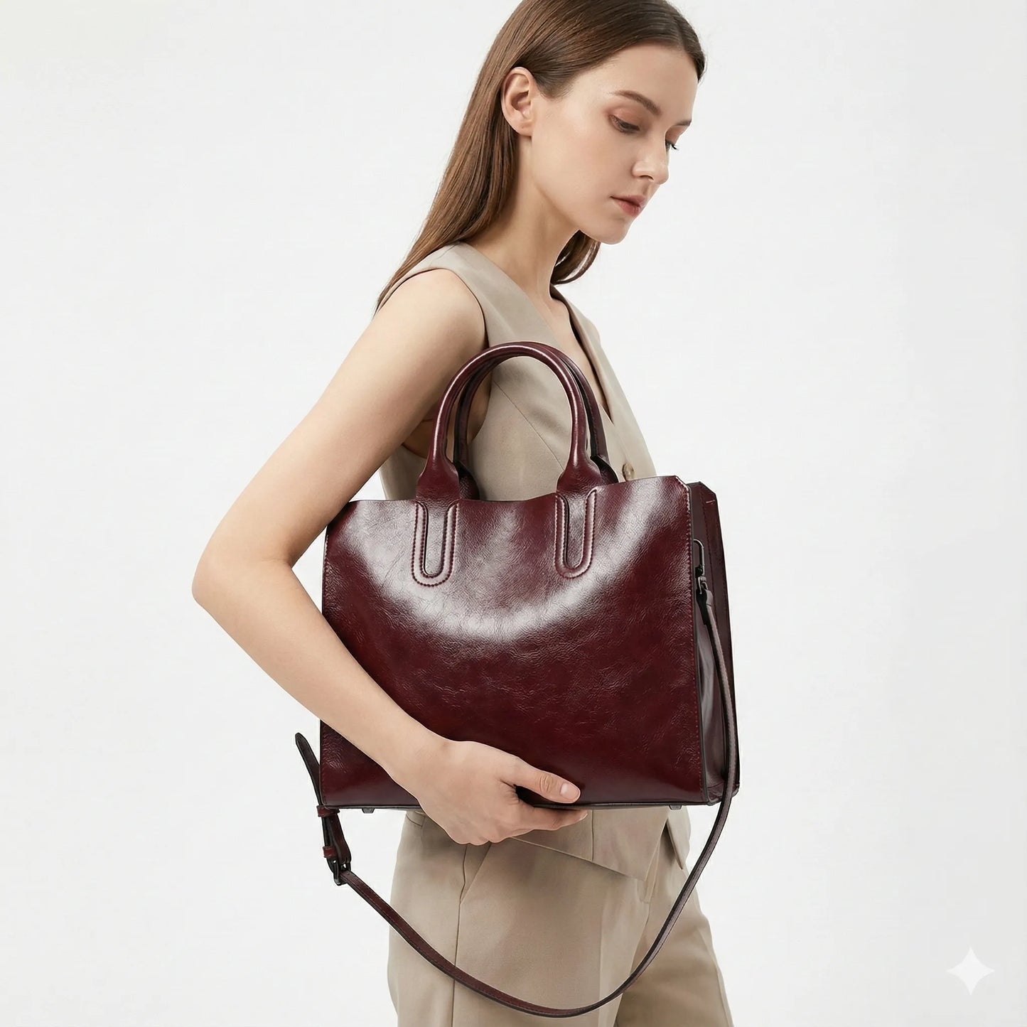 Genuine Leather Handbag - Criz