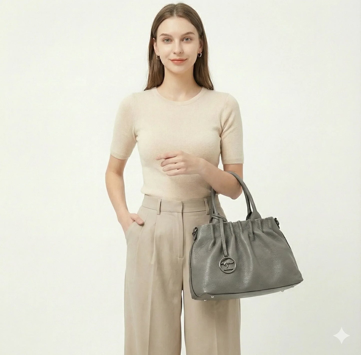 Genuine Leather Handbag - Italia