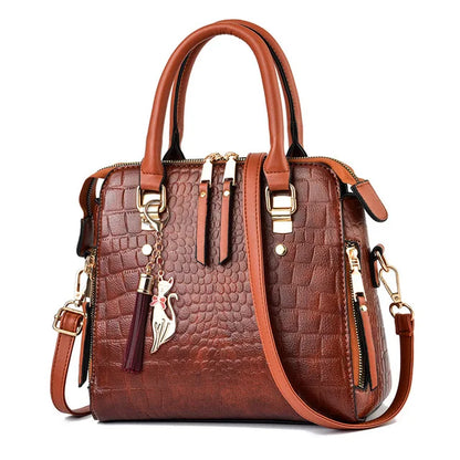 Handbag in Genuine Leather - Mia