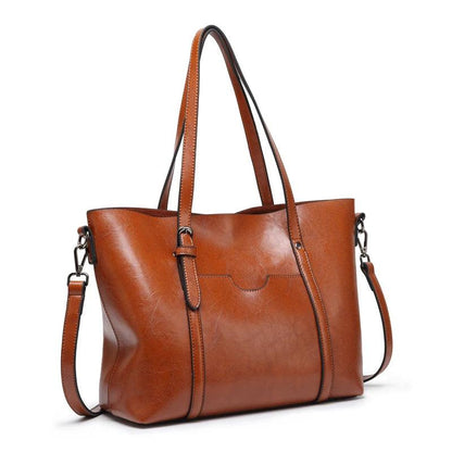 Genuine Leather Handbag - Mother