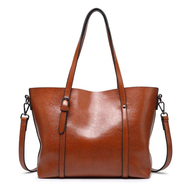 Genuine Leather Handbag - Mother
