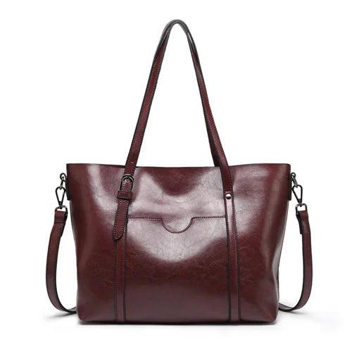 Genuine Leather Handbag - Mother