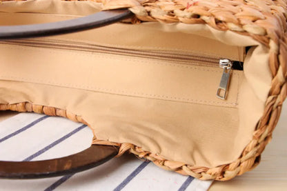 Sabrina Straw Handbag