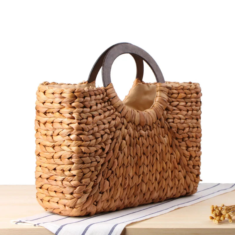 Sabrina Straw Handbag