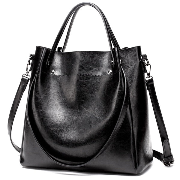 Genuine Leather Handbag - Maelis