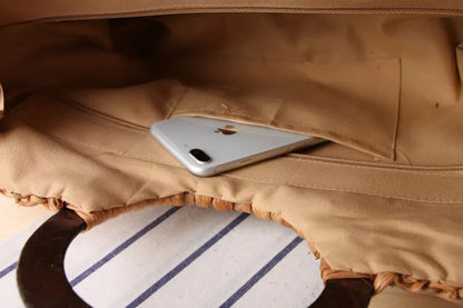 Sabrina Straw Handbag