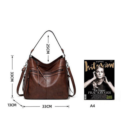 Genuine Leather Handbag - Pietra