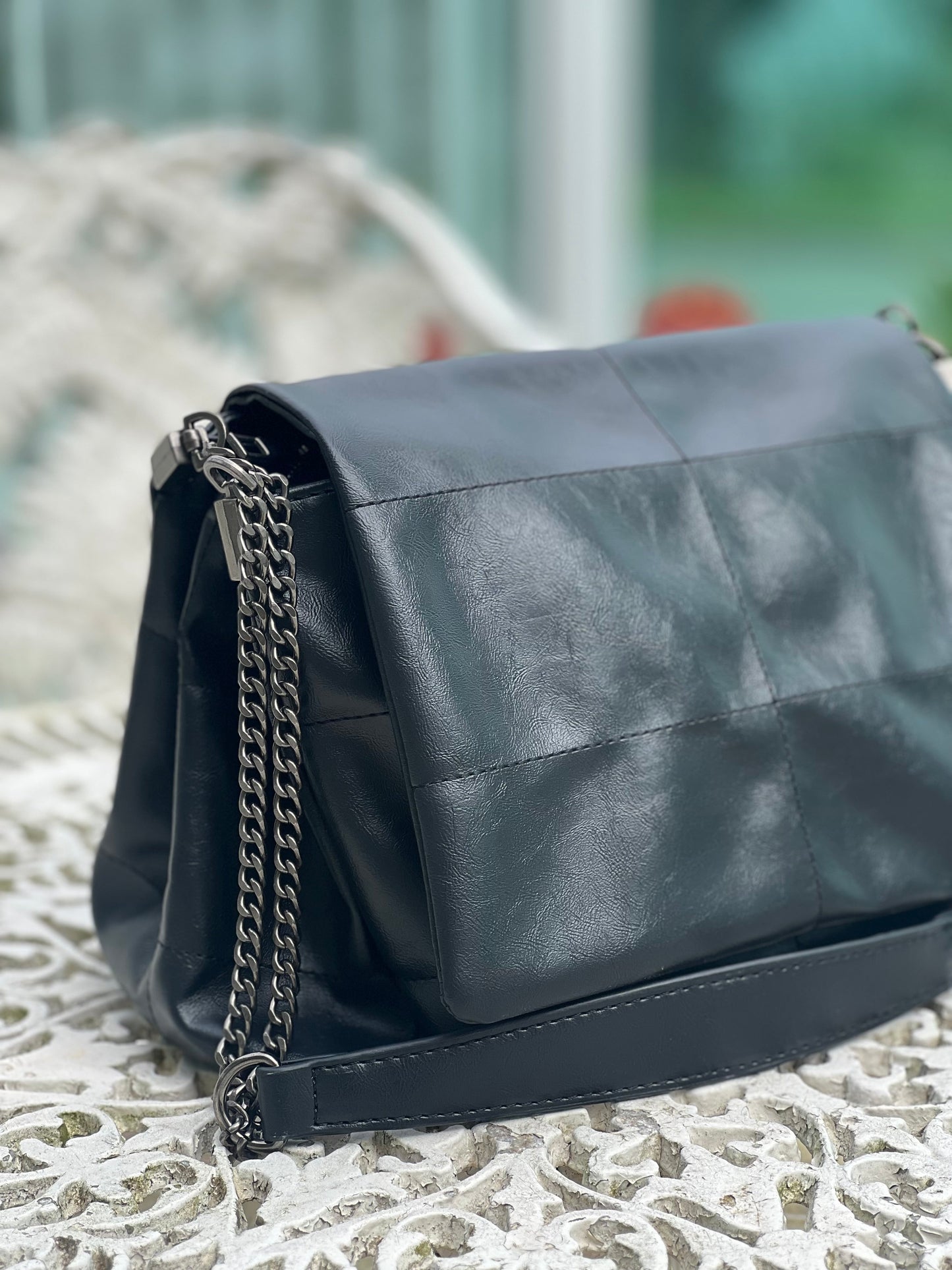 Genuine Leather Handbag - Elaia