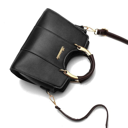 Luxurious Genuine Leather Crossbody Women's Handbag - Atena