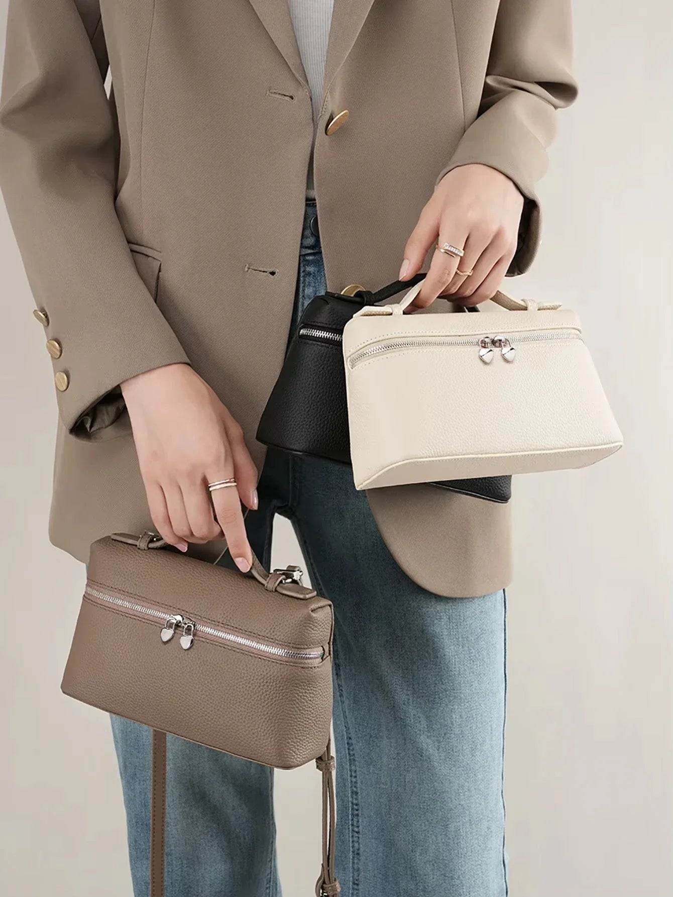 Genuine Leather Handbag - Éloise