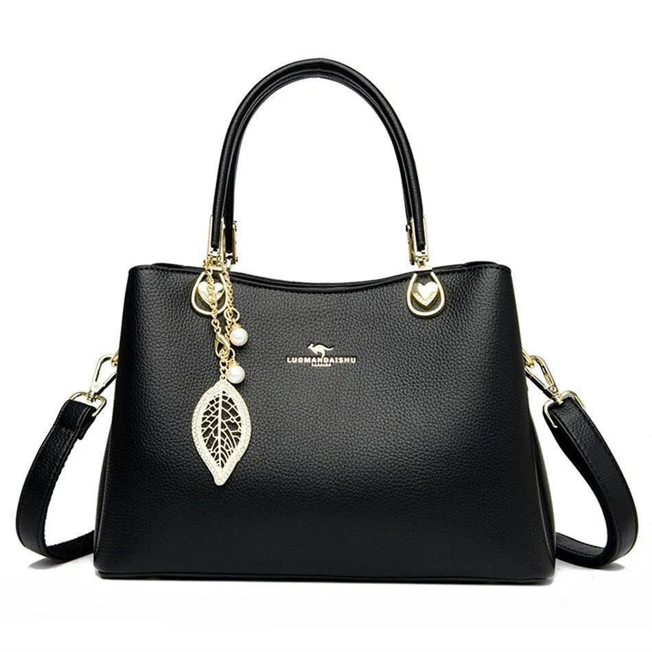 Genuine Leather Handbag - Luxily