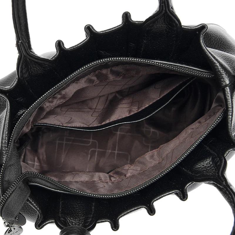 Genuine Leather Handbag - Italia