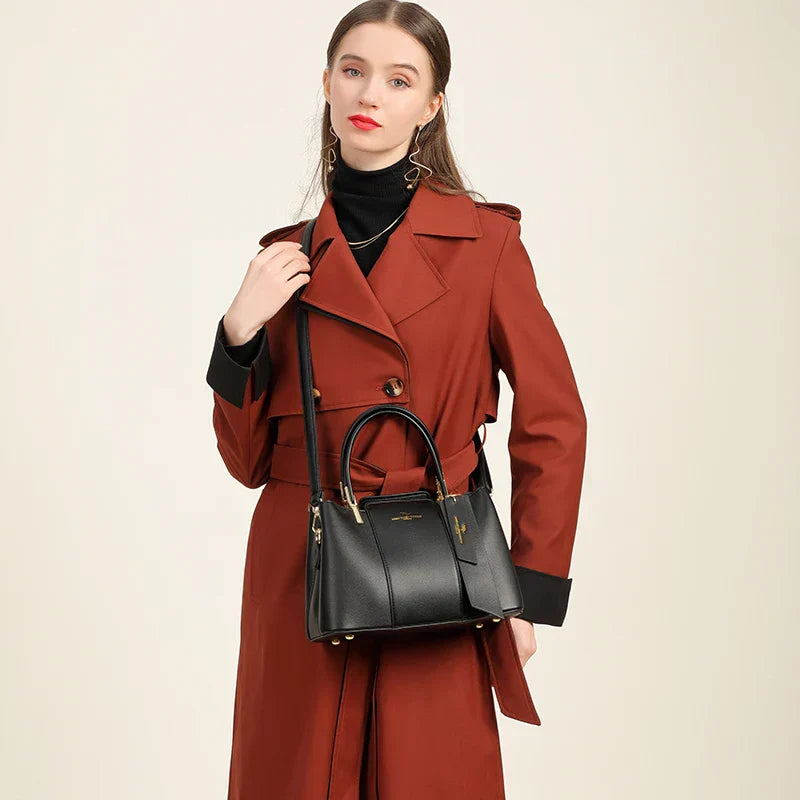 Genuine Leather Women's Handbag - Tamar