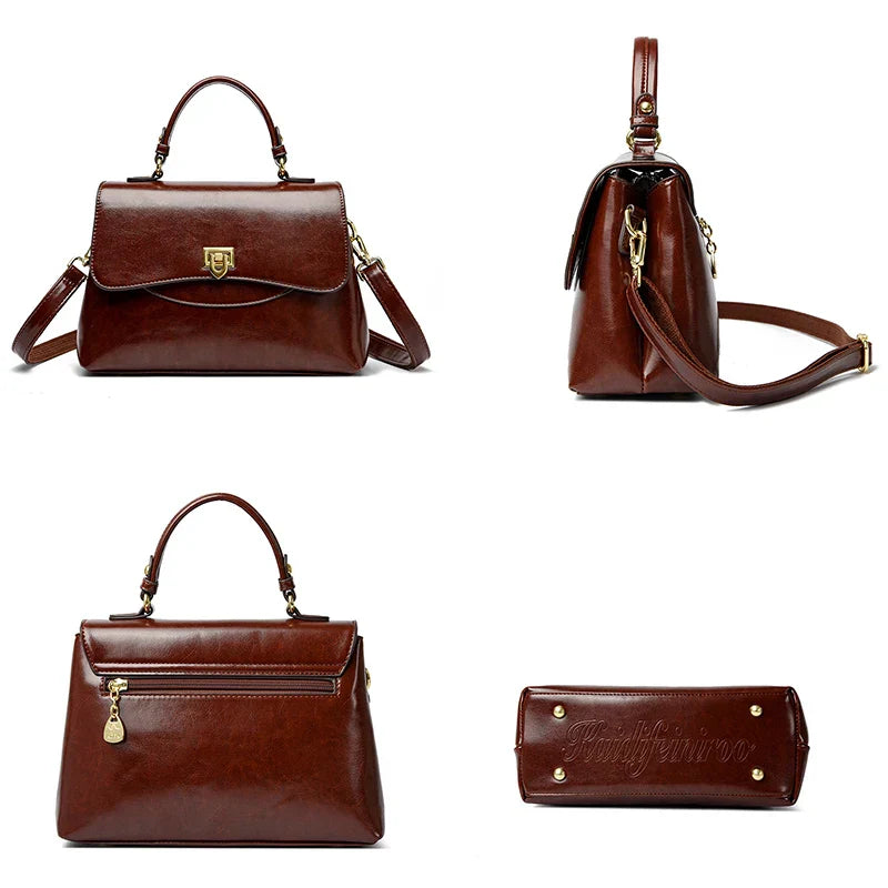 Handbag in Genuine Leather - Sienna