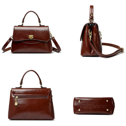 Handbag in Genuine Leather - Sienna