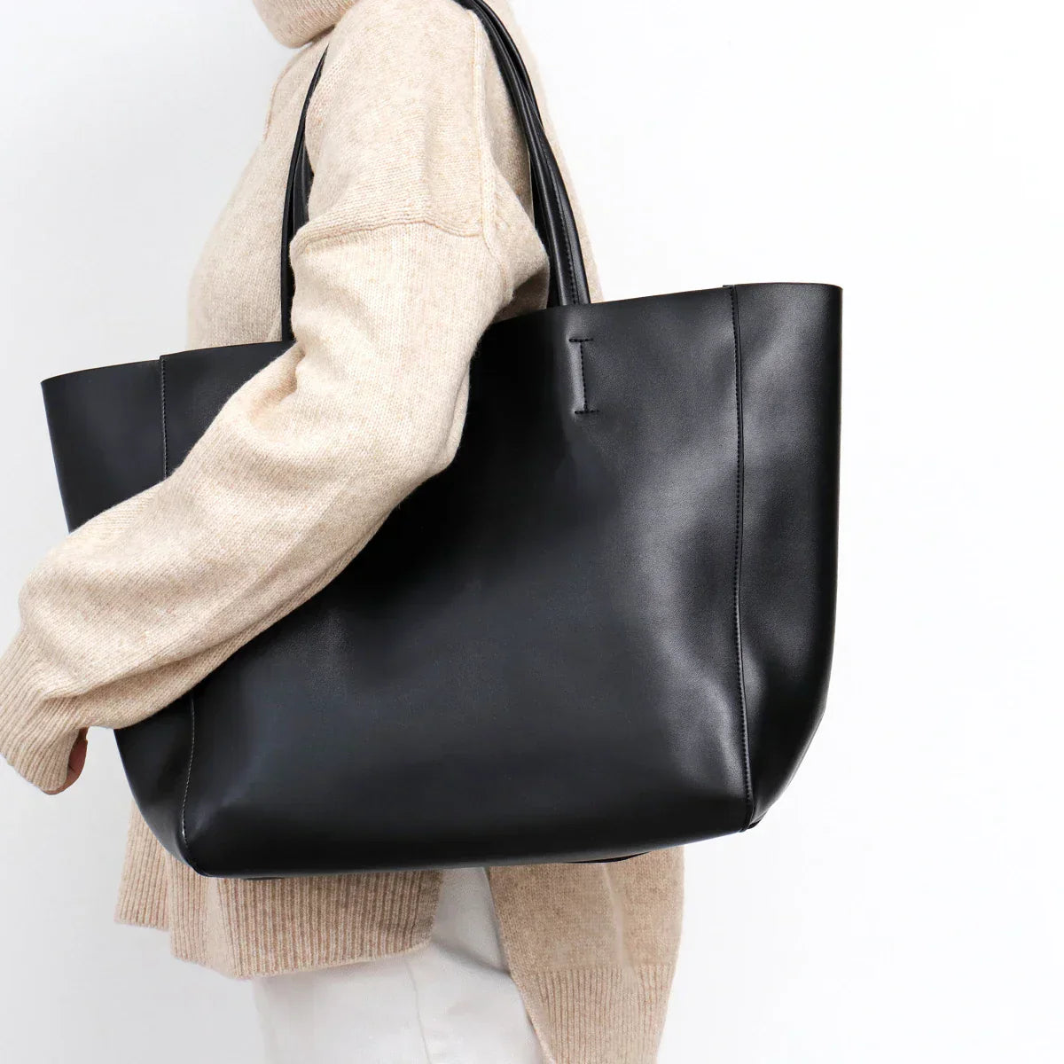 Genuine Leather Handbag - Kassia