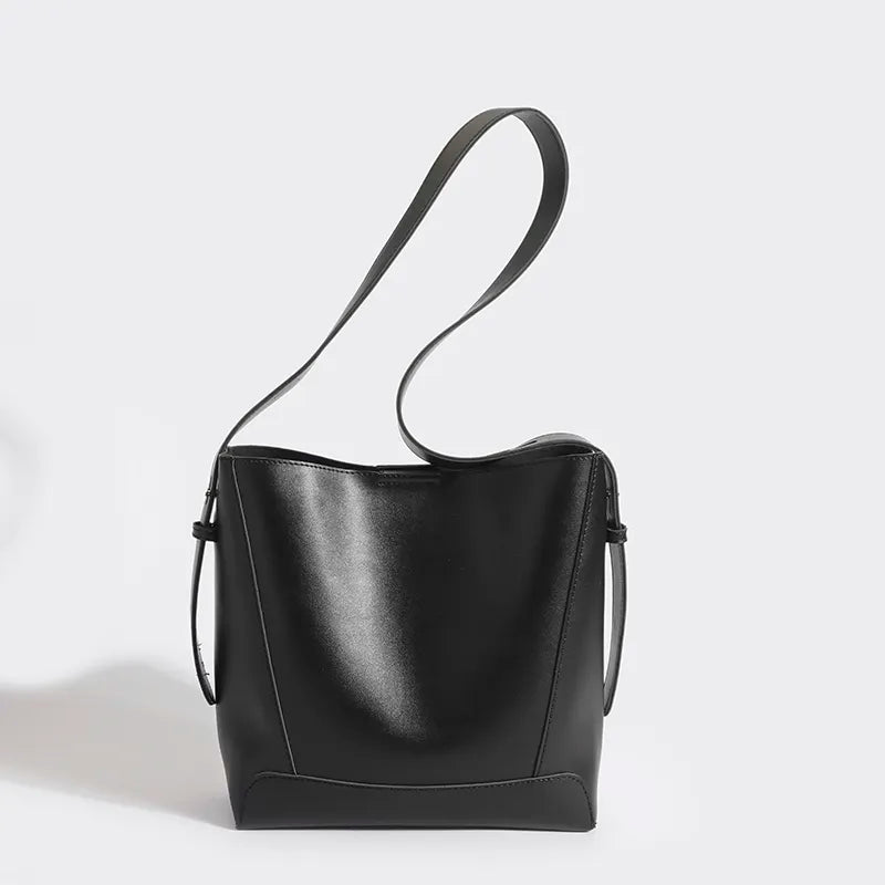 Genuine Leather Crossbody Handbag - Avery