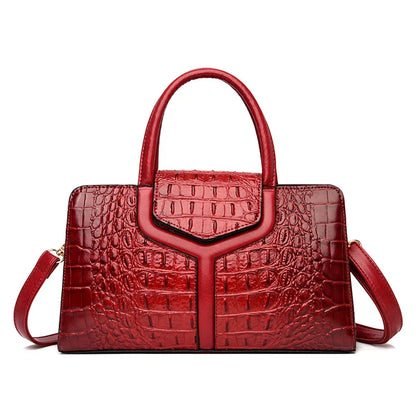 Handbag in Genuine Leather - Crock